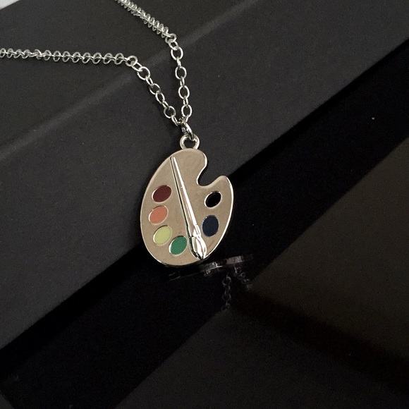 🍏50% OFF/3+...Artist Brushes and Palette Necklace - Picture 5 of 9